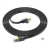 Cabo de rede Hoco US07 General Pure Copper plano (5m) Preto