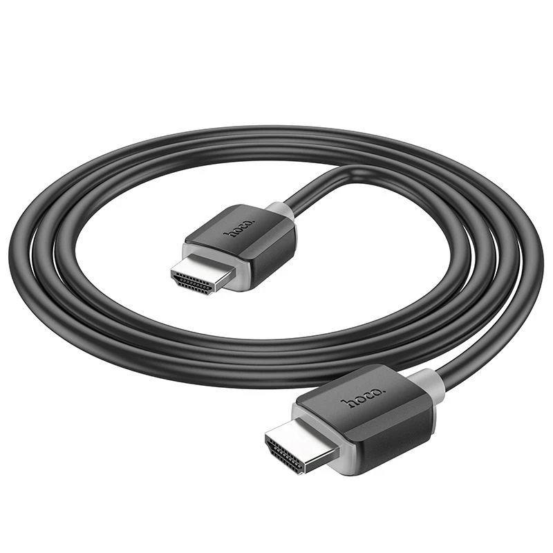 Cabo HDMI 2.0 Hoco US08 2m preto 4K HDR 18Gbps macho para macho