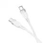 Hoco X109 Energy Cabo de carregamento e dados de silicone 60W USB-C para USB-C 1m branco