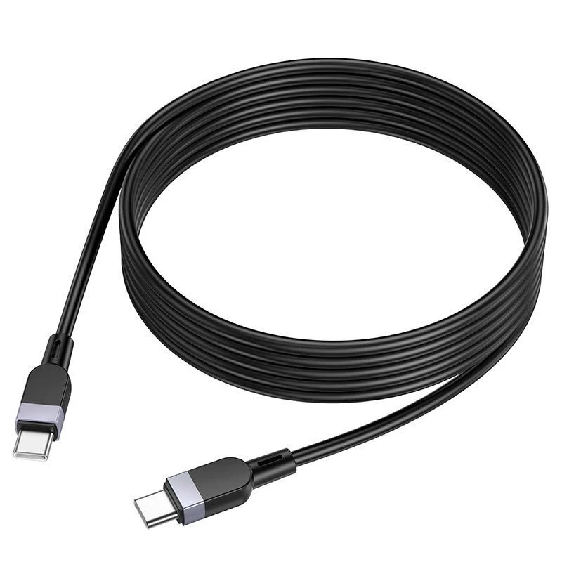 Hoco X109 Energy Cabo de carregamento e dados de silicone 60W USB-C para USB-C 3m Preto