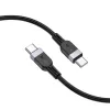 Hoco X109 Energy Cabo de carregamento e dados de silicone 60W USB-C para USB-C 3m Preto