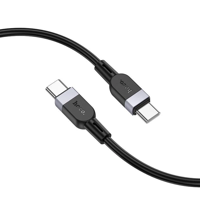 Hoco X109 Energy Cabo de carregamento e dados de silicone 60W USB-C para USB-C 3m Preto