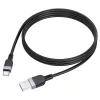 Cabo de carregamento e dados em silicone Hoco X109 Energy USB-A para USB-C 1 m preto