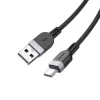 Cabo de carregamento e dados em silicone Hoco X109 Energy USB-A para USB-C 1 m preto