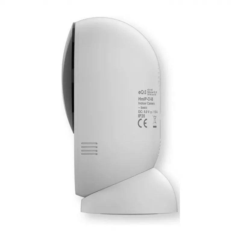 Homematic IP Indoor Camera basic (HmIP-CI-B) – Câmara de segurança Wi-Fi 3 MP, branco/preto