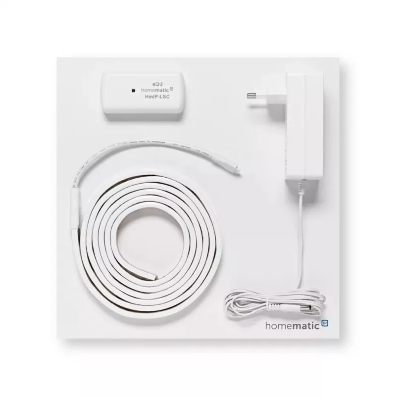 Homematic IP Lightstrip Set, 2 m, RGBW, Tunable White, autoadesivo, IP20, Classe de segurança III