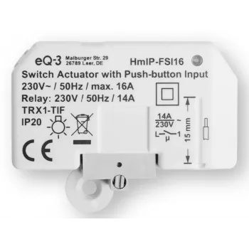 Homematic IP Atuador de comutação com entrada de botão, encastrado V2