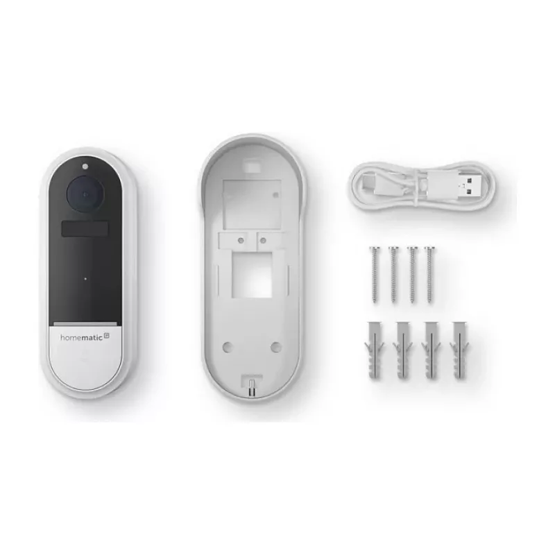 Homematic IP Campainha vídeo HmIP-CODB, 3 MP, Wi-Fi, branco