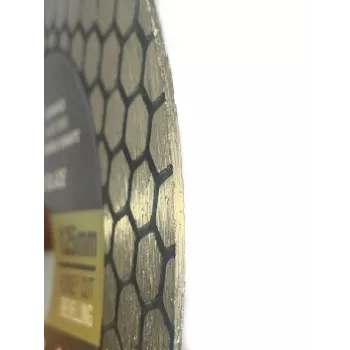 HONEY CUT Indian Professional Disco de corte diamantado 125 mm, 1,5 mm de espessura, furo 22,2 mm, forma turbo, corte a seco para betão, pedra, alvenaria, azulejos, cerâmica, pavimentos, 12200 rpm