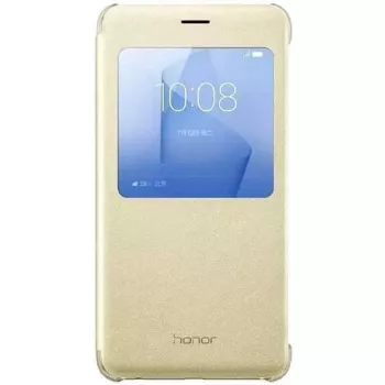 HONOR 8 Capa Smart dourada - capa flip com Smart Window