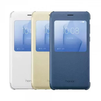 HONOR 8 Capa Smart dourada - capa flip com Smart Window