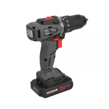 HOOZAR CD45BL-D2 Berbequim aparafusador a bateria, 18V, 2x2.0Ah, 45Nm