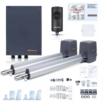 Conjunto de motorização de portão Hörmann Rotamatic 2 868MHz BiSecure para portões de duas folhas até 5 m