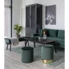 House Nordic Banco com revestimento em veludo verde 100x35x44