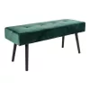 House Nordic Banco com revestimento em veludo verde 100x35x44