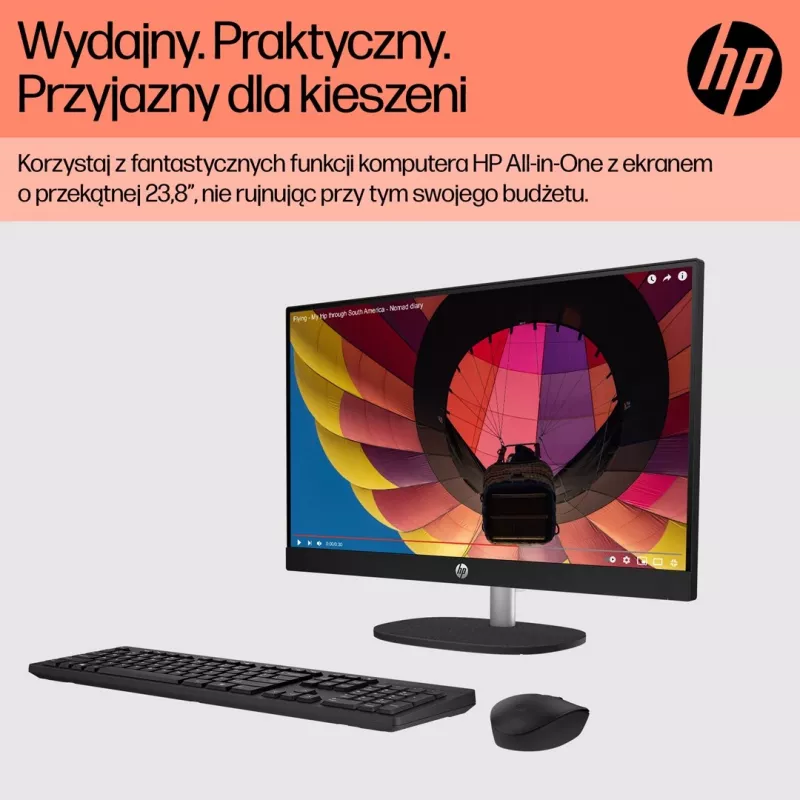 HP 24-cr0312nw All-in-One PC AMD Ryzen 5 7520U 23,8