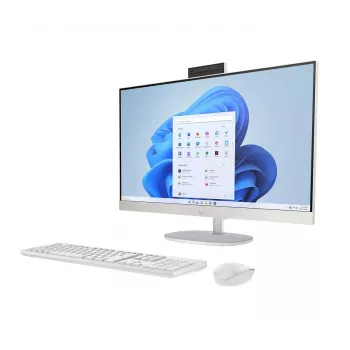 PC All-in-One HP 27-cr0222nw, AMD Ryzen 7 7730U, 27 polegadas Full HD IPS, 16GB DDR4, 512GB SSD, Windows 11 Home, Wi-Fi 6, branco