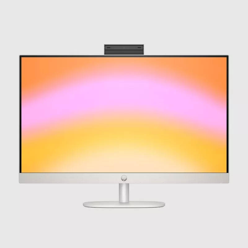 PC All-in-One HP 27-cr0232nw, AMD Ryzen 5 7520U, 27 polegadas Full HD, 16 GB LPDDR5, 512 GB SSD, Windows 11 Home, Wi-Fi 6, branco