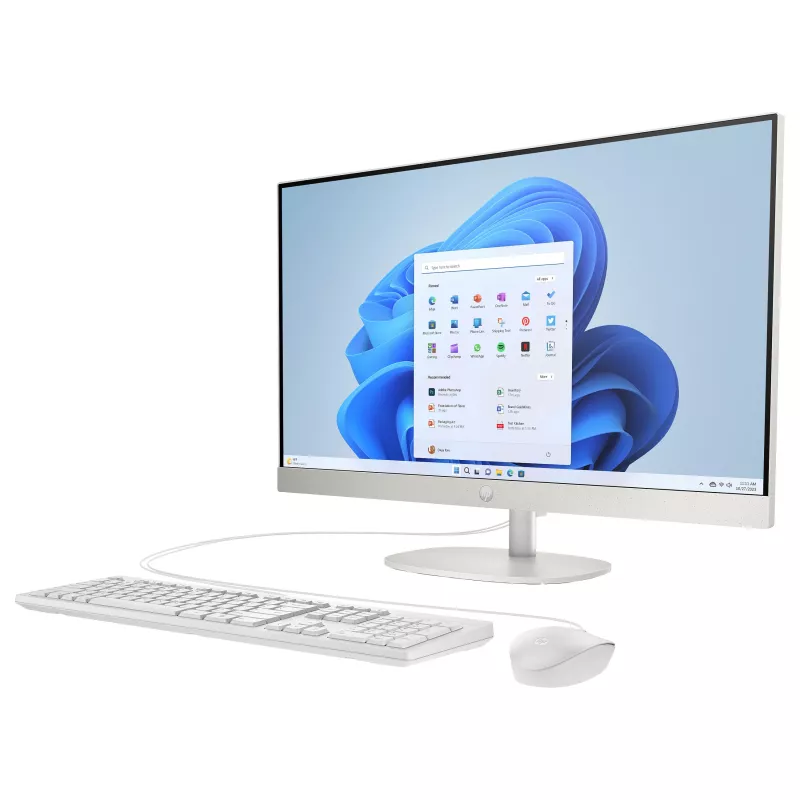 HP 27-cr0457ng PC All-in-One, Ecrã FHD 27 polegadas, Intel Core i5-1335U, 8GB RAM, 512GB SSD, Windows 11 Home, Branco