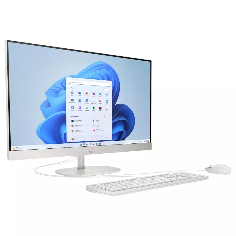 HP 27-cr0457ng PC All-in-One, Ecrã FHD 27 polegadas, Intel Core i5-1335U, 8GB RAM, 512GB SSD, Windows 11 Home, Branco