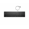 Teclado com fios HP 320K SmartBuy (EN) - preto - QWERTY - USB