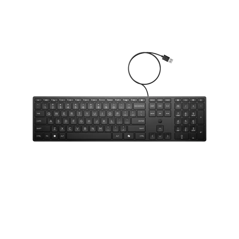 Teclado com fios HP 320K SmartBuy (EN) - preto - QWERTY - USB