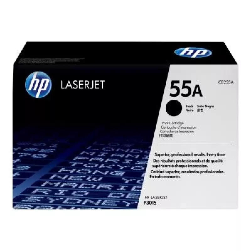 HP 55A tinteiro original, preto (CE255A) - 6.000 páginas
