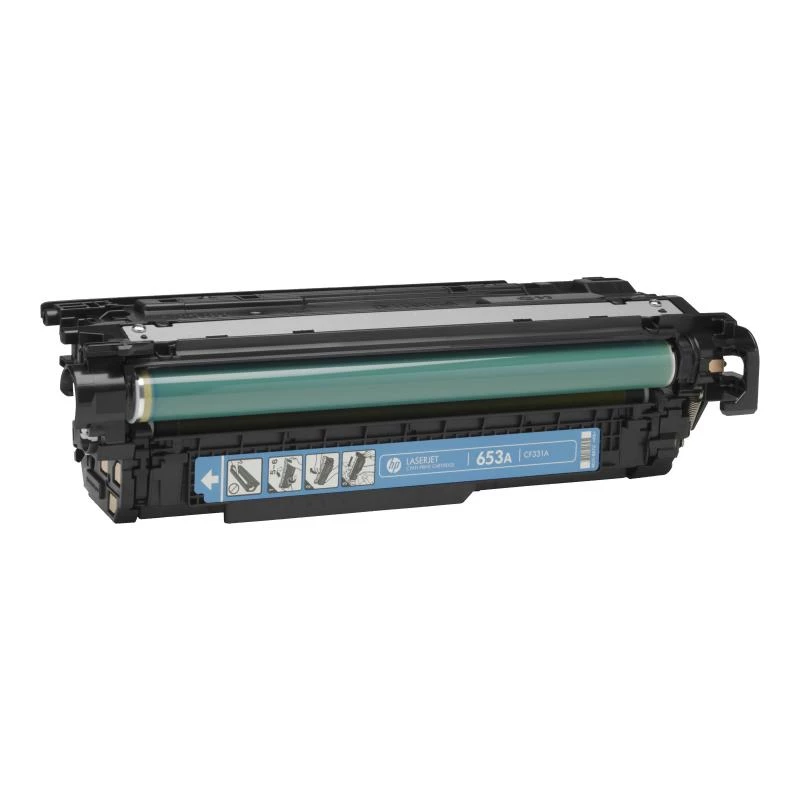 Cartucho de toner original HP 654A ciano (CF331A) - 15.000 páginas