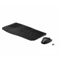 Conjunto de Teclado e Rato sem Fios HP 685 - Modo Duplo, Layout de 3 Zonas, Preto