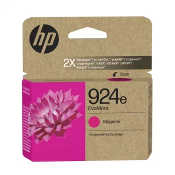 HP 924e EvoMore Tinte Original Magenta 10 ml, 800 páginas (4K0U8NE)