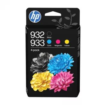 HP 932/933 Pack combinado - pack de 4 - Preto, Amarelo, Ciano, Magenta - Original - Officejet - Tinteiro - para Officejet 6100, 6600 H711a, 6700, 7110, 7610
