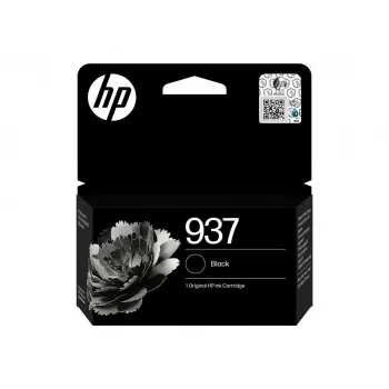 HP 937 preto Cartucho de tinta original – à base de pigmento, capacidade padrão (4S6W5NE#LS3)