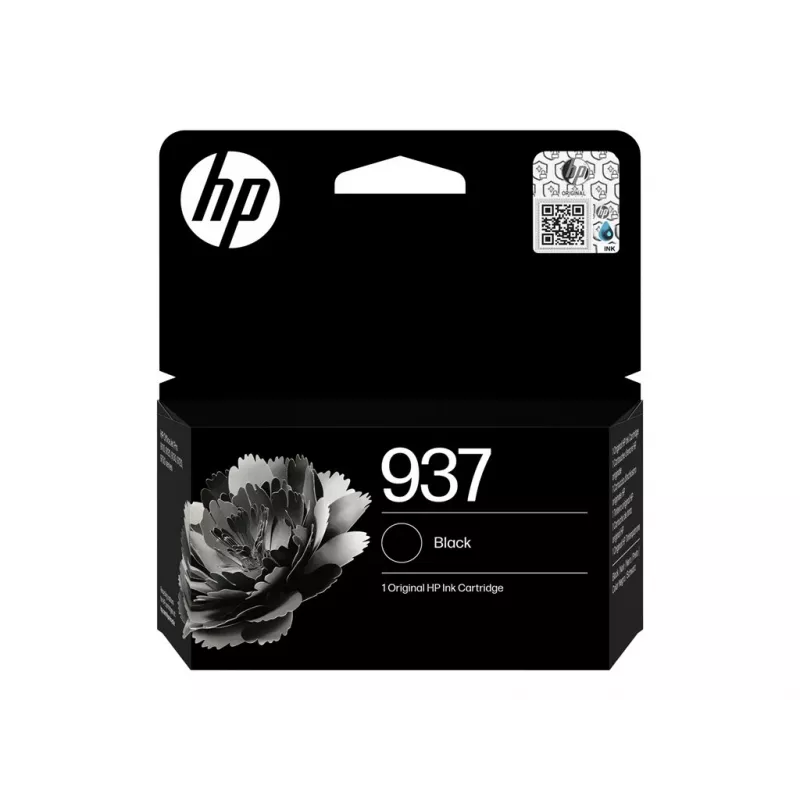 HP 937 preto Cartucho de tinta original – à base de pigmento, capacidade padrão (4S6W5NE#LS3)