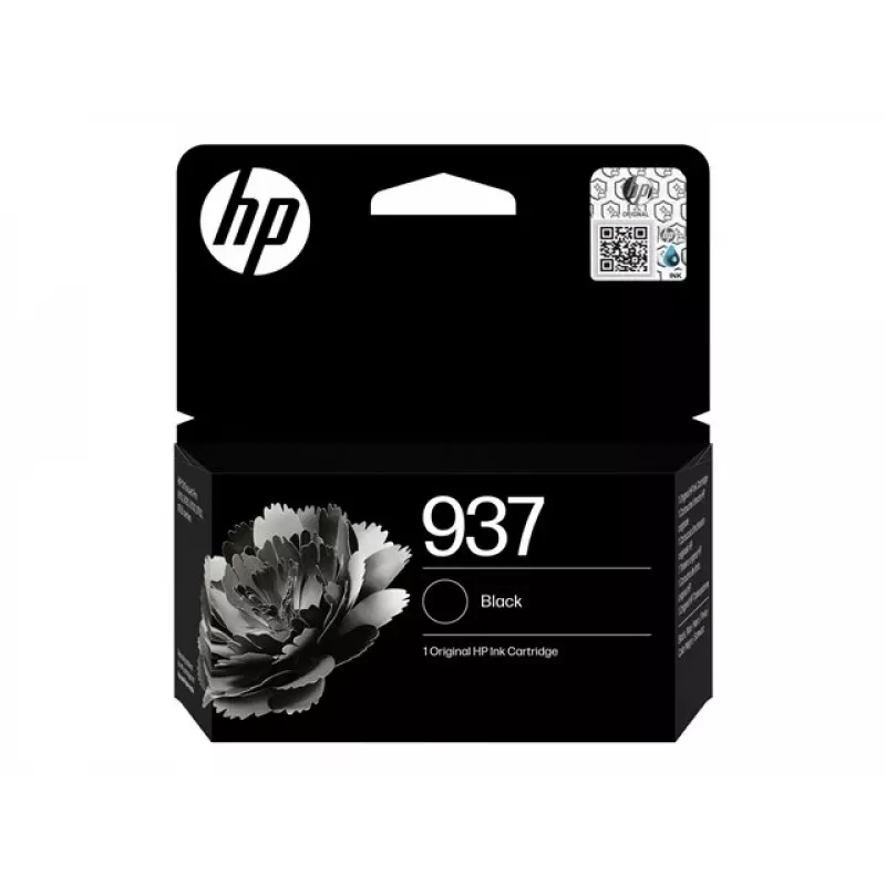 HP 937 preto Cartucho de tinta original – à base de pigmento, capacidade padrão (4S6W5NE#LS3)