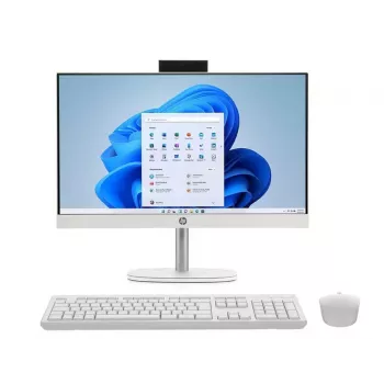 HP All-in-One 24-cr1008na, Intel Core Ultra 5 125U, 8 GB RAM, 512 GB SSD, 23,8 polegadas Full HD IPS, Windows 11 Home, branco (recondicionado)