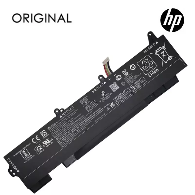 HP CC03XL Type2 Bateria original de portátil, 4610mAh, 4 células de iões de lítio, 15,4V, 70,9Wh, preto