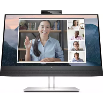 HP E24Mv G4 Monitor Full HD, Preto/Prateado (195122021795)