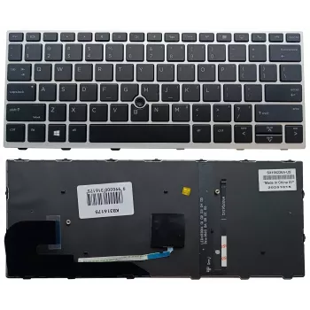 Teclado com retroiluminação para HP EliteBook 730/735/830 G5/G6 com TrackPoint