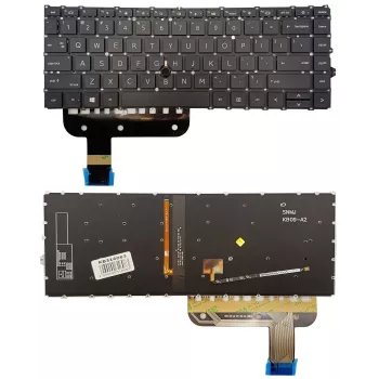 Teclado retroiluminado HP EliteBook 845 G7 com Trackpoint, inglês dos EUA (QWERTY), preto