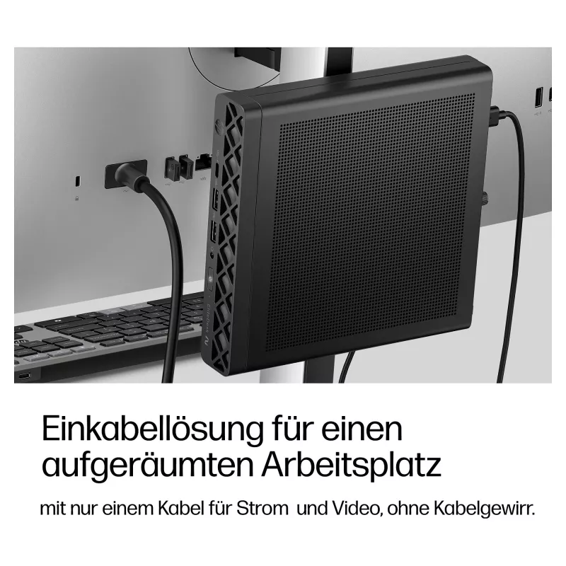 HP EliteDesk 8 Mini G2a Mini PC, AMD Ryzen AI 5 435, 16GB RAM, 512GB SSD, Windows 11 Pro, preto