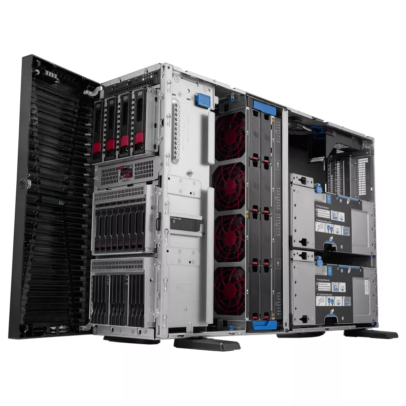 Servidor Torre HP Enterprise HPE ProLiant ML350 Gen12, Intel Xeon 6505P 2,2GHz 12-Core, 64GB RAM, 8 SFF Hot Plug, MR408i-o, 2x1000W
