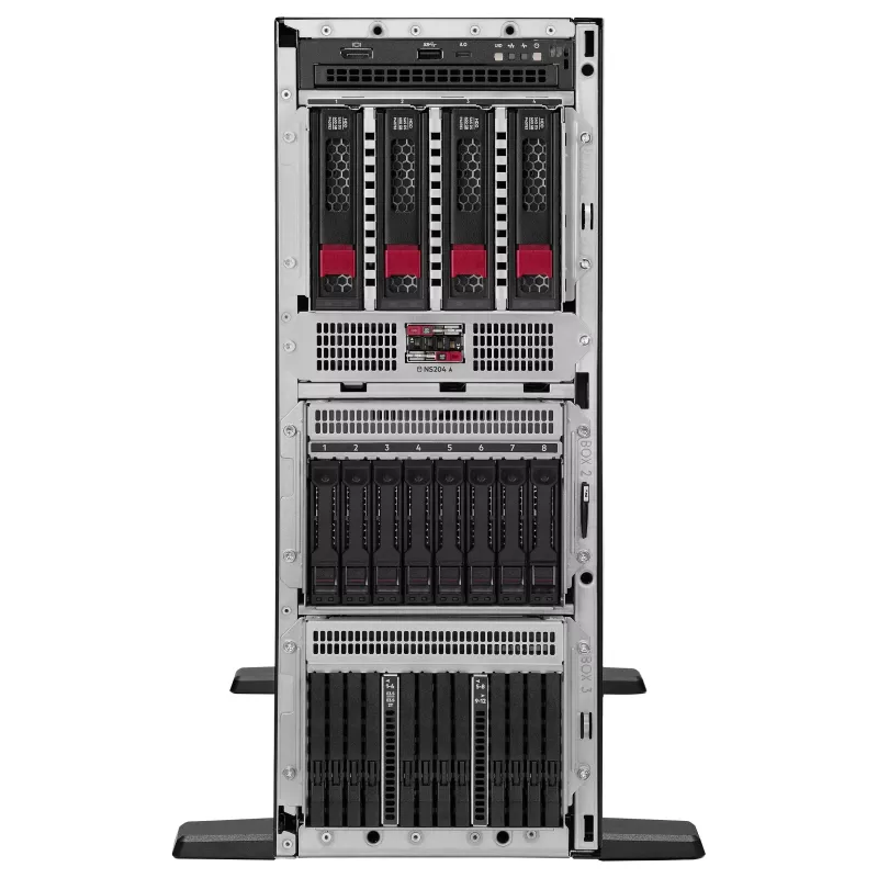Servidor Torre HP Enterprise HPE ProLiant ML350 Gen12, Intel Xeon 6505P 2,2GHz 12-Core, 64GB RAM, 8 SFF Hot Plug, MR408i-o, 2x1000W