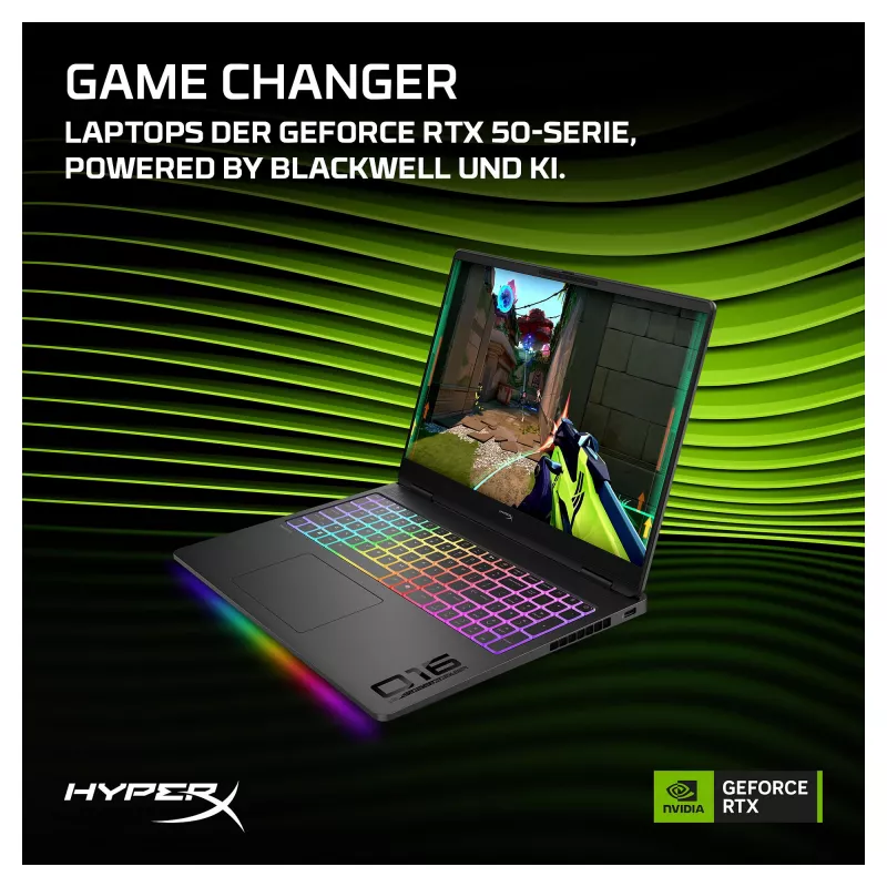 HP HyperX OMEN 16-ah1470ng Portátil gaming de 16 polegadas WQXGA, Intel Core Ultra 7 270HX Plus, 32GB RAM, 1TB SSD, GeForce RTX 5070 Ti, Windows 11 Home