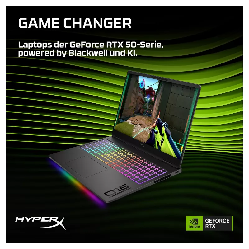 HP OMEN 16-ak1470ng Portátil Gaming, 16,1 polegadas QHD 165Hz, AMD Ryzen AI 7, 32GB RAM, 1TB SSD, RTX 5070 Ti, Windows 11 Home