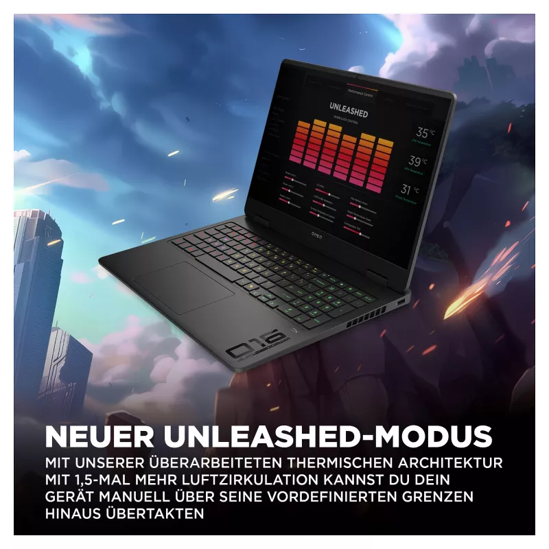 HP OMEN 16-am0471ng Portátil Gaming, 16 polegadas WUXGA 144Hz, Intel Core Ultra 7 255H, 16GB RAM, 512GB SSD, NVIDIA GeForce RTX 5050, FreeDOS, Shadow Black