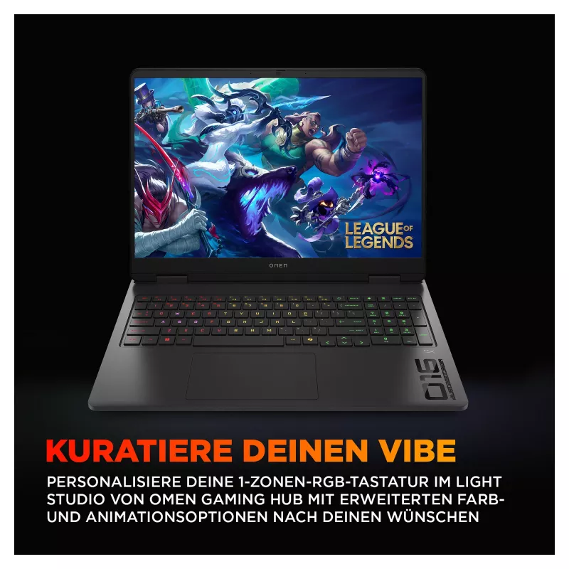 HP OMEN 16-am0471ng Portátil Gaming, 16 polegadas WUXGA 144Hz, Intel Core Ultra 7 255H, 16GB RAM, 512GB SSD, NVIDIA GeForce RTX 5050, FreeDOS, Shadow Black