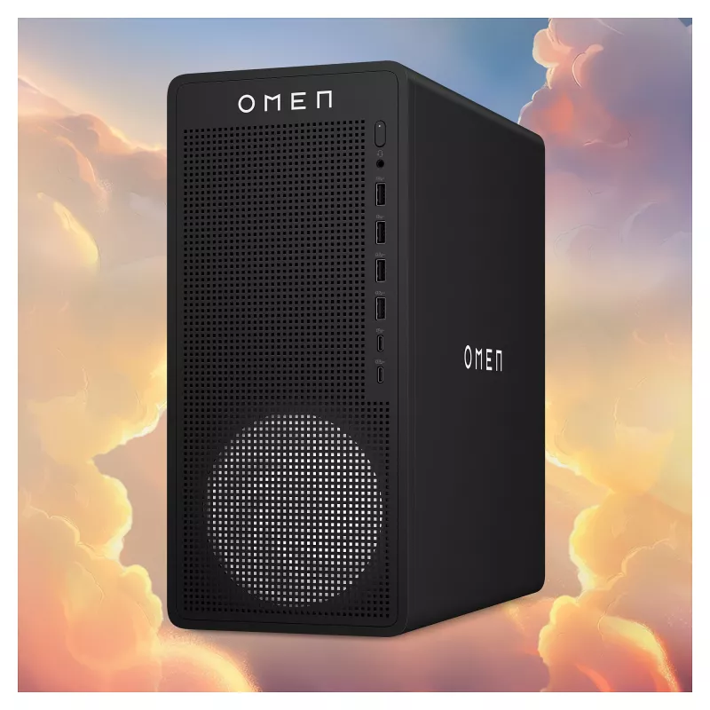 PC Desktop Gaming HP OMEN 16L TG03-0451ng, AMD Ryzen 5 8400F, 16GB DDR5, 512GB SSD, NVIDIA GeForce RTX 5050, sem SO, preto
