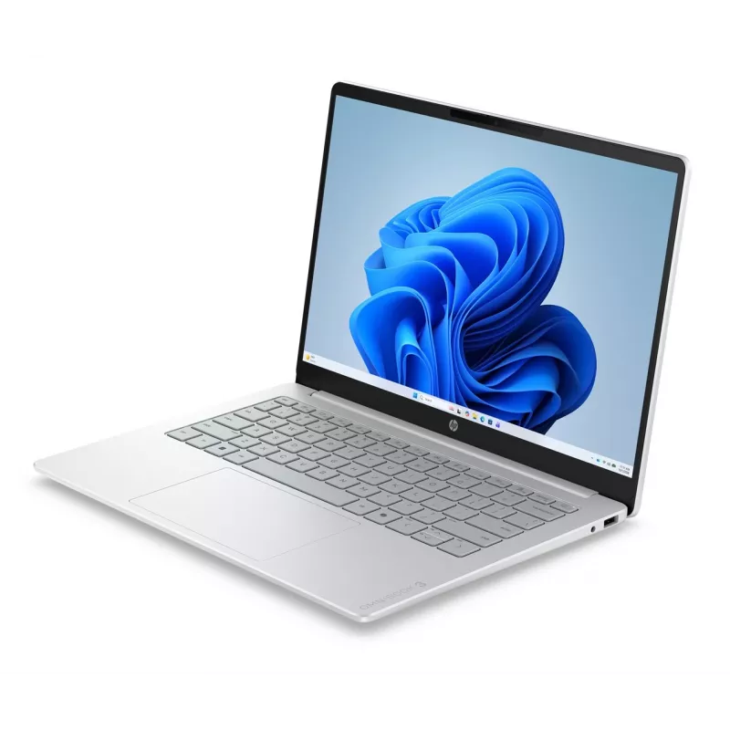 Portátil HP OmniBook 3 14-hu0012nwx 14 polegadas 2K IPS - Intel Core 3 100U, 8GB DDR5, 256GB SSD, Windows 11 Home, Glacier Silver