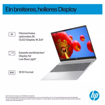 HP OmniBook 5 AI 16-af1450ngx portátil, 16 polegadas, Intel Core Ultra 5 225U, 16GB RAM, 512GB SSD, Windows 11 Home