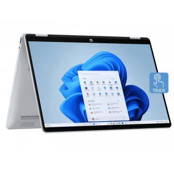 HP OmniBook 5 Flip 14-fp0011nx portátil convertível, Intel Core 5 120U, 16 GB RAM, 512 GB SSD, 14,0 polegadas WUXGA ecrã tátil, Windows 11 Home, Natural Silver (recondicionado)